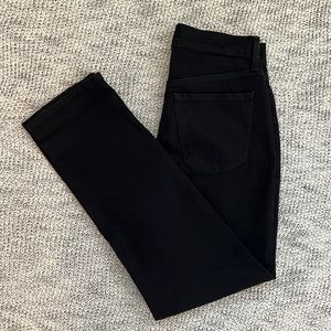Old Navy Sky Hi Straight Black Jeans